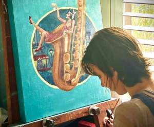 The story behind saxy-girl