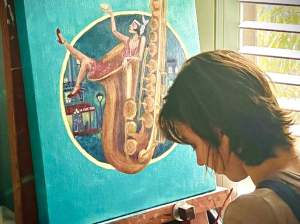 The story behind saxy-girl
